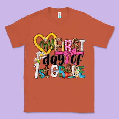My First Day Of 1st Grade Classic Tee Designed By Nancycooperartshop