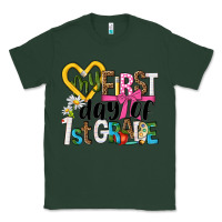 Sports Green my first day of 1st grade Classic Tee - NancyCooperArtShop