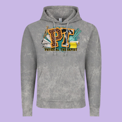 Pt Physical Therapist Western Vintage Hoodie Designed By Nancycooperartshop