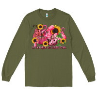 Army Green in october we wear pink Long Sleeve Tee - LillyAllenDesigns