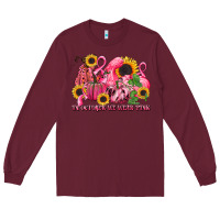 Burgundy in october we wear pink Long Sleeve Tee - LillyAllenDesigns