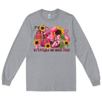 Heather Grey in october we wear pink Long Sleeve Tee - LillyAllenDesigns