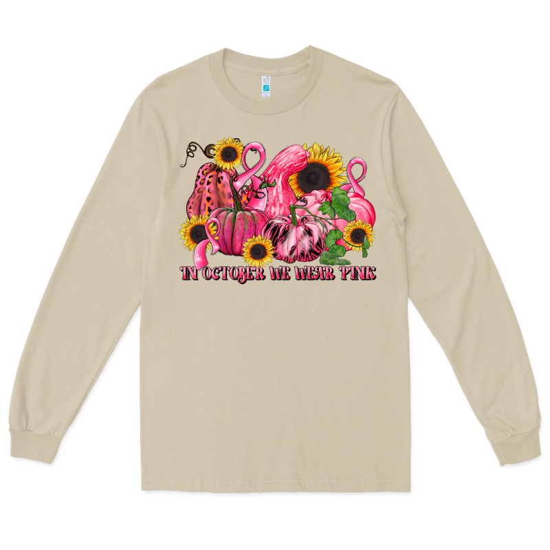 In October We Wear Pink Long Sleeve Tee by LillyAllenDesigns | Teevron