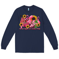 Navy in october we wear pink Long Sleeve Tee - LillyAllenDesigns