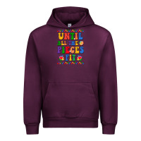Mauve Wine Until all the pieces fit Urban Hoodie - CowhideDigitalArt