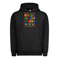 Pigment Black Until all the pieces fit Urban Hoodie - CowhideDigitalArt