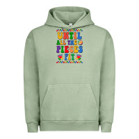 Pigment Oil Green Until all the pieces fit Urban Hoodie - CowhideDigitalArt