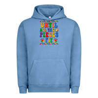 Pigment Pebble Blue Until all the pieces fit Urban Hoodie - CowhideDigitalArt