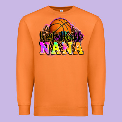 Basketball Nana Premium Sweatshirt Designed By Oliviacreatesart