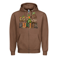 Chestnut Egg hunter with rabbit Easter Day Zipper Hoodie - HowdyJamesFarm