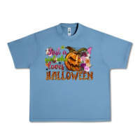 Pebble Blue just a girl who loves halloween Urban Heavy Tee - NancyCooperArtShop