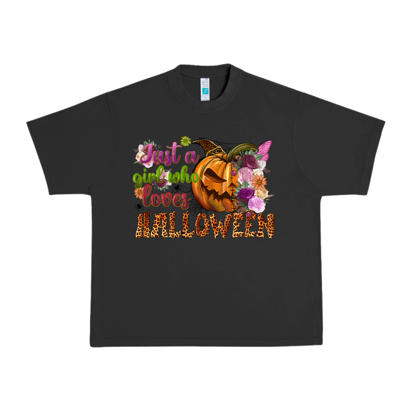 Just A Girl Who Loves Halloween Urban Heavy Tee by NancyCooperArtShop | Teevron