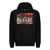 Black American junkie 4th of july Premium Hoodie - CowGirlArtShop