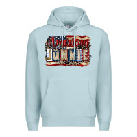 Blue Mist American junkie 4th of july Premium Hoodie - CowGirlArtShop