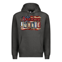 Charcoal Heather American junkie 4th of july Premium Hoodie - CowGirlArtShop