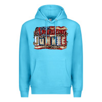 Ocean Blue American junkie 4th of july Premium Hoodie - CowGirlArtShop