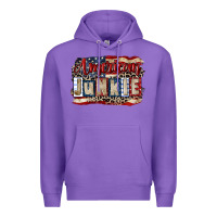 Purple American junkie 4th of july Premium Hoodie - CowGirlArtShop