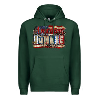 Sports Green American junkie 4th of july Premium Hoodie - CowGirlArtShop