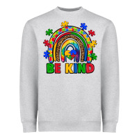 Heather Grey autism awareness rainbow Heavyweight Sweatshirt - Artiststas