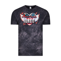 Cloud Black American junkie Vintage Tee - NancyCooperArtShop