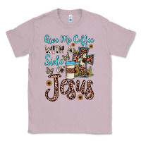 Lilac give me coffee with a side of jesus Classic Tee - JahusDesignShop