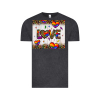 Vintage Black love hearts pride tumbler Vintage Tee - JahusDesignShop