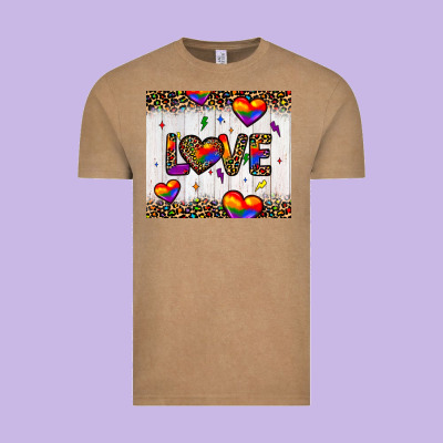 Love Hearts Pride Tumbler Vintage Tee Designed By Jahusdesignshop
