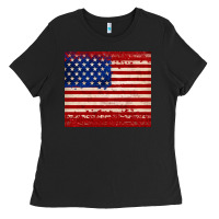 American Flag Tumbler Ladies Tee | Teevron