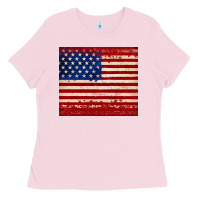 Bubblegum Pink american flag tumbler Ladies Tee - JahusDesignShop