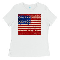 White american flag tumbler Ladies Tee - JahusDesignShop