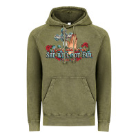 Vintage Olive she will not fail psalm christian cross pray Vintage Hoodie - NancyCooperArtShop