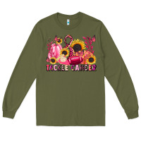Army Green tackle cancer Long Sleeve Tee - LillyAllenDesigns