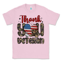 Bubblegum Pink thank you veteran Classic Tee - MaliasSmallBusiness