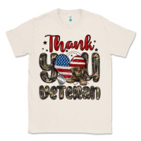 Natural thank you veteran Classic Tee - MaliasSmallBusiness