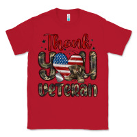 Red thank you veteran Classic Tee - MaliasSmallBusiness