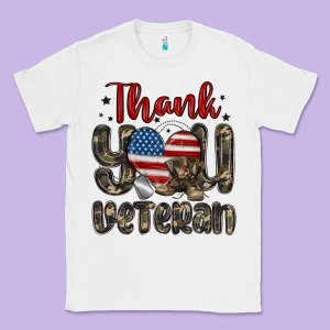 Thank You Veteran Classic Tee Designed By Maliassmallbusiness