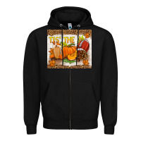 Black tis the season fall Zipper Hoodie - TumblerDesignByShophia