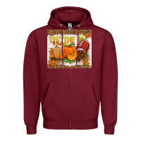Burgundy tis the season fall Zipper Hoodie - TumblerDesignByShophia