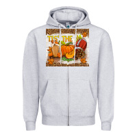 Heather Grey tis the season fall Zipper Hoodie - TumblerDesignByShophia