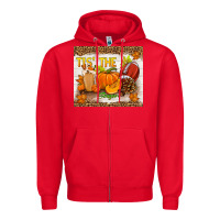 Red tis the season fall Zipper Hoodie - TumblerDesignByShophia
