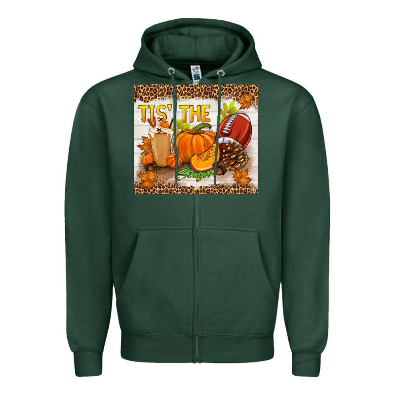 Tis The Season Fall Zipper Hoodie by TumblerDesignByShophia | Teevron