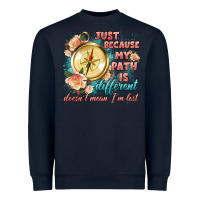 Navy just because my path is different Heavyweight Sweatshirt - Artiststas