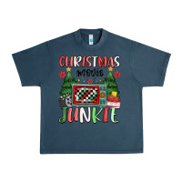 Midnight Navy Christmas movie junkie Urban Heavy Tee - MaliasSmallBusiness
