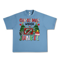 Pebble Blue Christmas movie junkie Urban Heavy Tee - MaliasSmallBusiness
