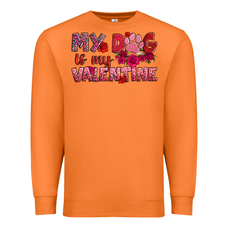 My Dog Is My Valentine Premium Sweatshirt by OliviaCreatesArt | Teevron