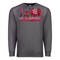 Charcoal Heather my dog is my valentine Premium Sweatshirt - OliviaCreatesArt
