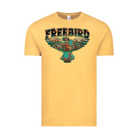 Vintage Mustard aztec free bird Vintage Tee - NancyCooperArtShop