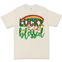 Western St. Patrick's Rainbow Lucky And Blessed Premium Tee | Teevron