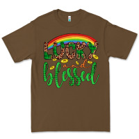 Cacao Western St. Patrick's Rainbow Lucky And Blessed Premium Tee - Artiststas