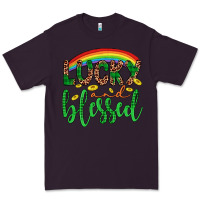 Plum Western St. Patrick's Rainbow Lucky And Blessed Premium Tee - Artiststas